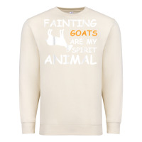 Sandshell fainting goats are my spirit animal t shirt Premium Sweatshirt - linhVisuals