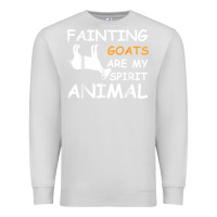 Dove Grey fainting goats are my spirit animal t shirt Premium Sweatshirt - linhVisuals