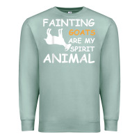 Seafoam fainting goats are my spirit animal t shirt Premium Sweatshirt - linhVisuals