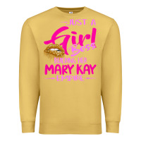 Antique Gold just a girl boss building her mary kay empire gift for women t shirt Premium Sweatshirt - linhVisuals