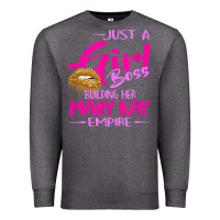 Charcoal Heather just a girl boss building her mary kay empire gift for women t shirt Premium Sweatshirt - linhVisuals