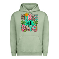 Pigment Oil Green nurse off duty summer break Urban Hoodie - RanaPortraitStore