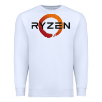 White ryzen free world Premium Sweatshirt - linhVisuals