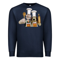 Navy Wallace Gourmeat Premium Sweatshirt - linhVisuals