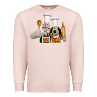 Pale Pink Wallace Gourmeat Premium Sweatshirt - linhVisuals