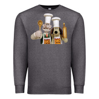 Charcoal Heather Wallace Gourmeat Premium Sweatshirt - linhVisuals