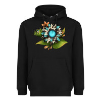 Black gemstone sunflower Heavyweight Hoodie - JahusDesignShop