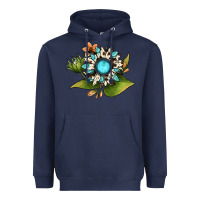 Navy gemstone sunflower Heavyweight Hoodie - JahusDesignShop