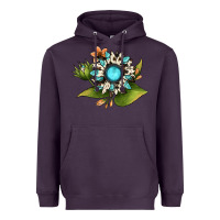 Plum gemstone sunflower Heavyweight Hoodie - JahusDesignShop