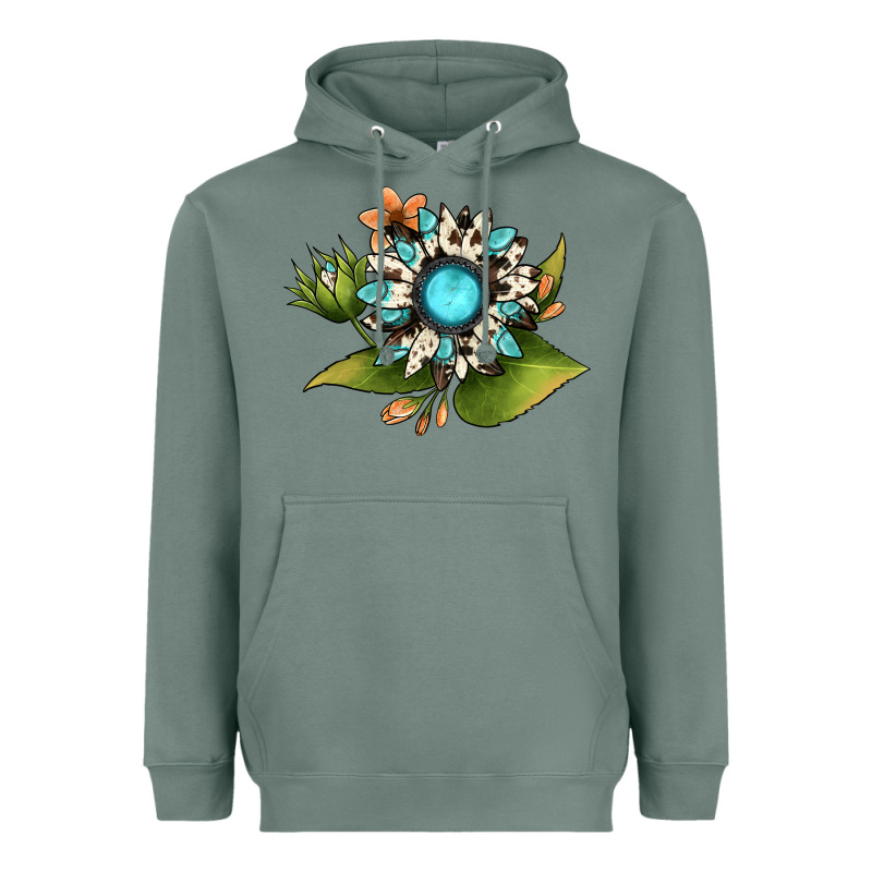 Gemstone Sunflower Heavyweight Hoodie by JahusDesignShop | Teevron