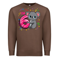 Chestnut kids 6th birthday shirt for girls koala bear 6 years old t shirt Premium Sweatshirt - linhVisuals