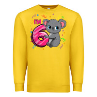 Lemon kids 6th birthday shirt for girls koala bear 6 years old t shirt Premium Sweatshirt - linhVisuals