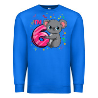 True Royal kids 6th birthday shirt for girls koala bear 6 years old t shirt Premium Sweatshirt - linhVisuals