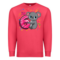Cardinal kids 6th birthday shirt for girls koala bear 6 years old t shirt Premium Sweatshirt - linhVisuals