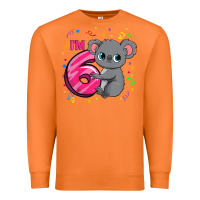 Carrot kids 6th birthday shirt for girls koala bear 6 years old t shirt Premium Sweatshirt - linhVisuals