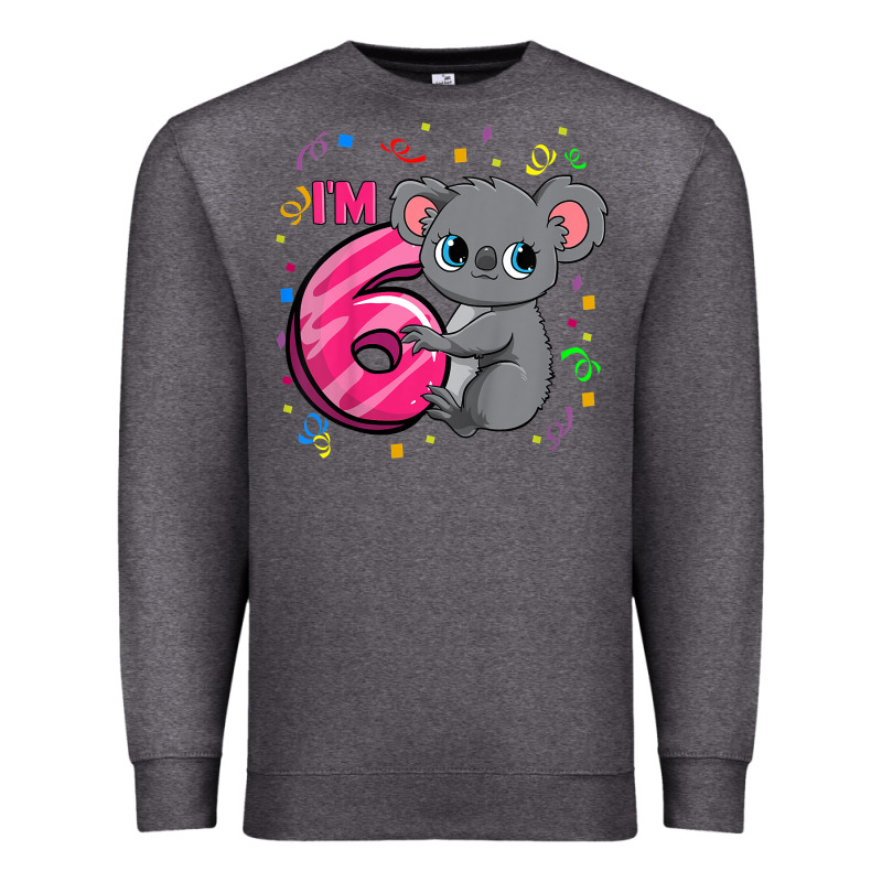 Kids 6th Birthday Shirt For Girls Koala Bear 6 Years Old T Shirt Premium Sweatshirt by linhVisuals | Teevron