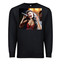 Black amy winehouse's hologram will tour Premium Sweatshirt - linhVisuals