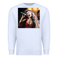 White amy winehouse's hologram will tour Premium Sweatshirt - linhVisuals