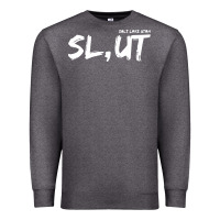Charcoal Heather salt lake utah slut Premium Sweatshirt - linhVisuals
