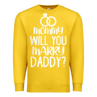 Lemon kids mommy will you marry my daddy funny marriage proposal t shirt Premium Sweatshirt - linhVisuals