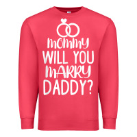 Cardinal kids mommy will you marry my daddy funny marriage proposal t shirt Premium Sweatshirt - linhVisuals