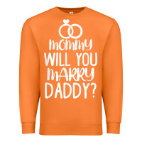 Carrot kids mommy will you marry my daddy funny marriage proposal t shirt Premium Sweatshirt - linhVisuals
