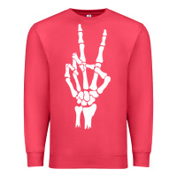 Cardinal skeleton peace Premium Sweatshirt - linhVisuals