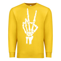 Lemon skeleton peace Premium Sweatshirt - linhVisuals