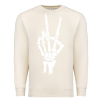 Sandshell skeleton peace Premium Sweatshirt - linhVisuals