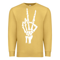 Antique Gold skeleton peace Premium Sweatshirt - linhVisuals