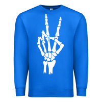 Skeleton Peace Premium Sweatshirt | Teevron