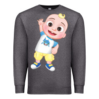 Charcoal Heather jj cocomelon babyshark Premium Sweatshirt - linhVisuals