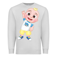 Dove Grey jj cocomelon babyshark Premium Sweatshirt - linhVisuals