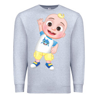 Heather Grey jj cocomelon babyshark Premium Sweatshirt - linhVisuals