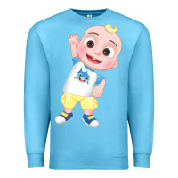 Ocean Blue jj cocomelon babyshark Premium Sweatshirt - linhVisuals