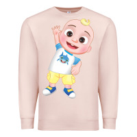 Pale Pink jj cocomelon babyshark Premium Sweatshirt - linhVisuals