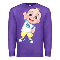 Purple jj cocomelon babyshark Premium Sweatshirt - linhVisuals