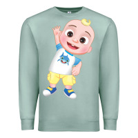 Seafoam jj cocomelon babyshark Premium Sweatshirt - linhVisuals