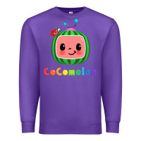 Purple cocomelon Premium Sweatshirt - linhVisuals