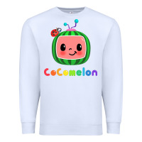 White cocomelon Premium Sweatshirt - linhVisuals