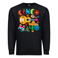 Black cinco de mayo mexican fiesta 5 de mayo t shirt Premium Sweatshirt - linhVisuals