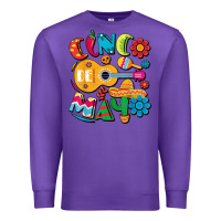 Purple cinco de mayo mexican fiesta 5 de mayo t shirt Premium Sweatshirt - linhVisuals