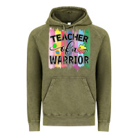 Vintage Olive Teacher of a warrior Vintage Hoodie - CowhideDigitalArt