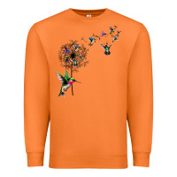 Carrot bird hummingbird dandelion flowers shirt for women men t shirt Premium Sweatshirt - linhVisuals
