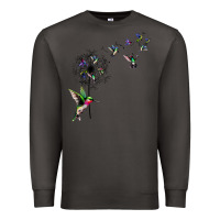 Smoke bird hummingbird dandelion flowers shirt for women men t shirt Premium Sweatshirt - linhVisuals