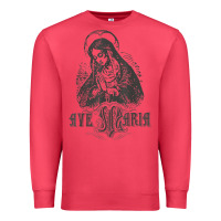 Ave Maria Schubert Latin Mass Blessed Mother Hail Mary Lady T Shirt Premium Sweatshirt | Teevron
