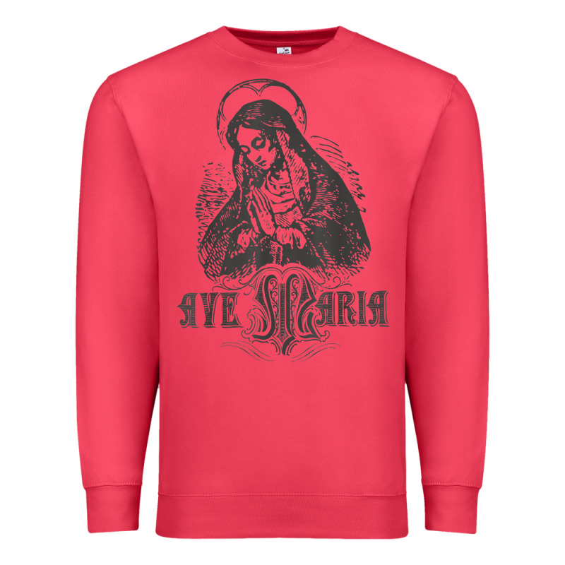 Ave Maria Schubert Latin Mass Blessed Mother Hail Mary Lady T Shirt Premium Sweatshirt by linhVisuals | Teevron