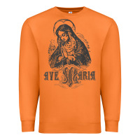 Carrot ave maria schubert latin mass blessed mother hail mary lady t shirt Premium Sweatshirt - linhVisuals