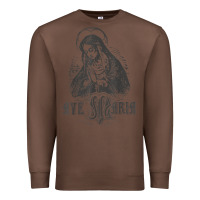Chestnut ave maria schubert latin mass blessed mother hail mary lady t shirt Premium Sweatshirt - linhVisuals