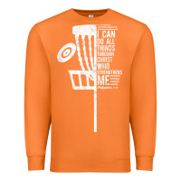 Carrot christian disc golf i can do all things philippians 4 13 t shirt Premium Sweatshirt - linhVisuals